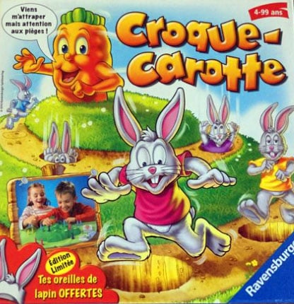 Ravensburger - Croque-carotte - Jeux de société enfants - Jeux d'action 3D